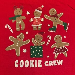 Holiday Time Red Cookie Crew Kids T-Shirt